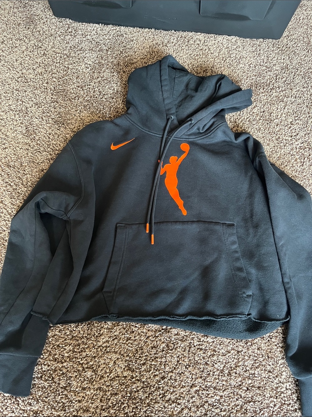 Nike Black Hoodie with Orange WNBA Logo